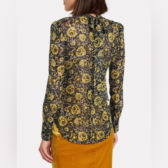 veronica beard 🐝 wade metallic top - Picture 2 of 11